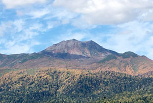 望岳台より望む 紅葉のトムラウシ山